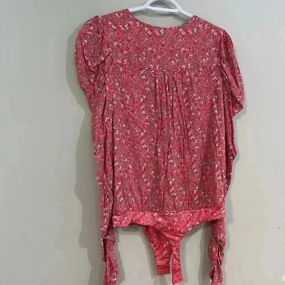 [XL]AFRM Red Ditsy Fille Rouge LS Danna  Bodysuit - Picture 8 of 11